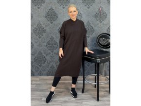 SVETROVÉ ŠATY MIA čokoláda