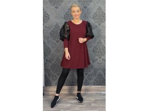 ŠATY METUJE vínové