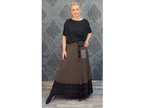 SUKNĚ CIDLINA hnědá