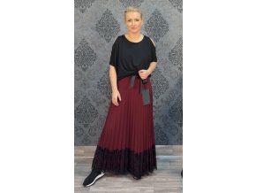 SUKNĚ OPAVA vínová