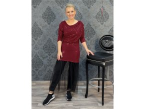 ŠATY MATYLDA vínové