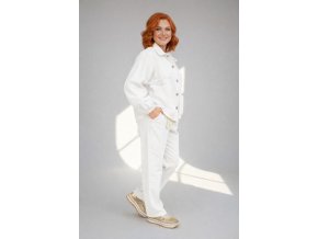 JEANS KALHOTY CHRISTIAN bílé