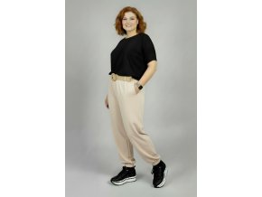 JEANS KALHOTY LUKI béžové