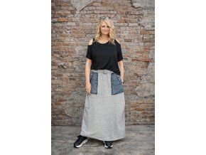 SUKNĚ AGRIPINA šedá