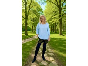 MIKINA LOVE sv.modrá