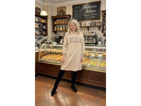 ŠATY VOGUE béžové