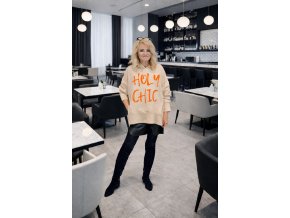 DESIGNOVÁ MIKINA BÁRA béžová