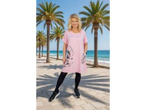 ŠATY LUISA světle růžové