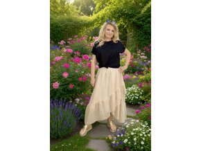 SUKNĚ ROSA béžová
