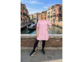 KOŠILO-ŠATY BIANCA růžové