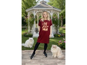 ŠATY BAHAR vínové vel.2