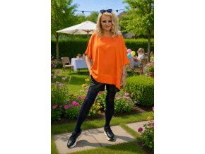 MIKINA RŮŽE orange