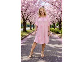ŠATY ISEA sv. růžové