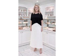 SUKNĚ ELBA bílá