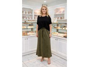 SUKNĚ ELBA khaki