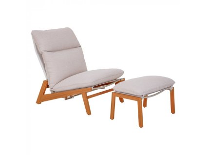 Záhradné ležadlo s podnožkou KALEM