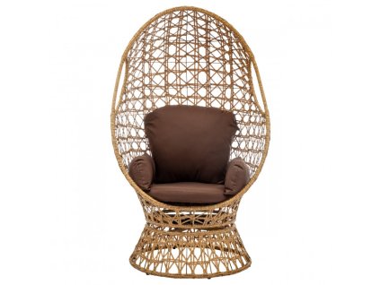 Záhradné otočné kreslo POSITANO z polyratanu