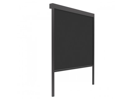 Elektrická bočná markíza pre pergolu Luxe, čierna - rôzne veľkosti