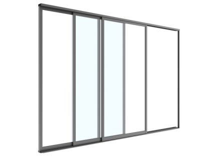 Posuvné sklenené dvere do pergoly 4 m – 3 farby