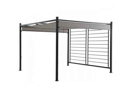 Záhradný oceľový altánok s posuvnou strechou ELIS 3 x 3 m