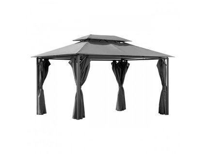 Záhradný pavilón TINO 3 so stenami a moskytiérou