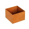metal planter without rim rapido b1a corten cortena