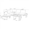 Záhradný nábytok MARBELLA s rohovou pohovkou