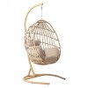 Závesné kreslo do záhrady VICO si stojanom v béžovej farbe
