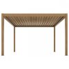 Elektrická hliníková pergola LUXE, farba dreva - rôzne veľkosti