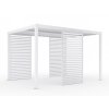 Hliníkový žalúziový panel pre pergolu 4M, biela bočná stena
