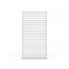 Hliníkový žalúziový panel pre pergolu 4M, biela bočná stena