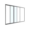 Posuvné sklenené dvere do pergoly 4 m – 3 farby