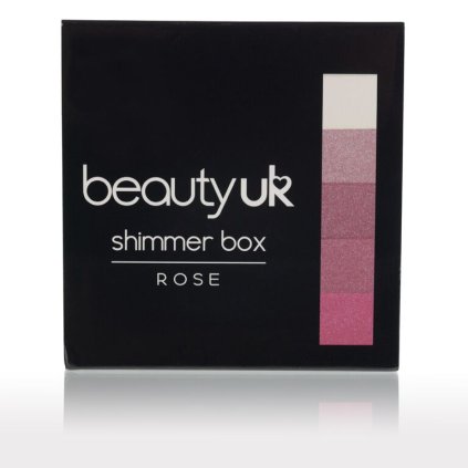 Beauty UK třpytivá tvářenka Shimmer Box Rose 12 g