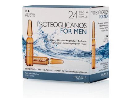 Sérum na pleť  s liftingovým efektem ampule Praxis Proteoglicanos pro muže 24 AMP.(2 ML)