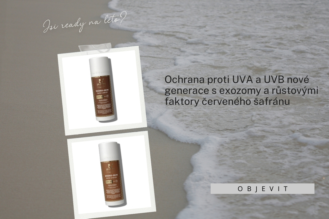 Red Saffron, SPF s exozomy a červeným šafránem