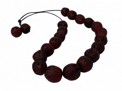 Vonná relaxační šňůrka z muškátových oříšků - bordó