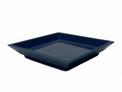 Japonský porcelánový talířek na vonné tyčinky - Tmavě modrý