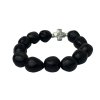 Vonný náramek z muškátových oříšků - černá