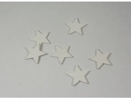 Drev. Hviezda pl. 3,0cm S/45 biela