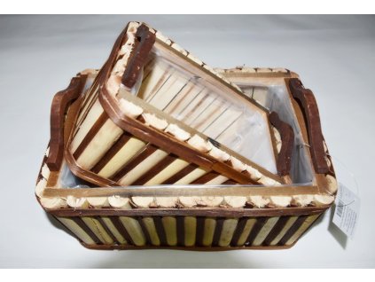 Kvetináč obdĺžnik latky S/2 31x21cm
