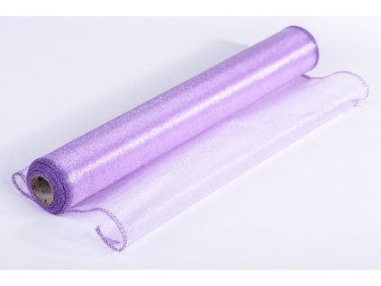 Lesklá organza 36 cm x 10 yrd fialova