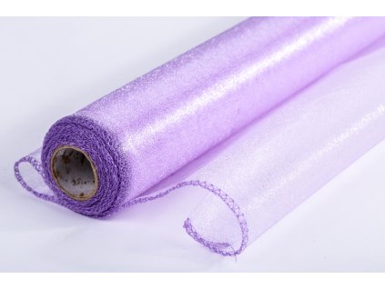 Lesklá organza 36 cm x 10 yrd levand.