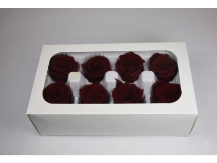 Stabil. ruže bordó 4-5cm S/8