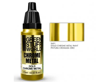 chrome paint gold 17ml