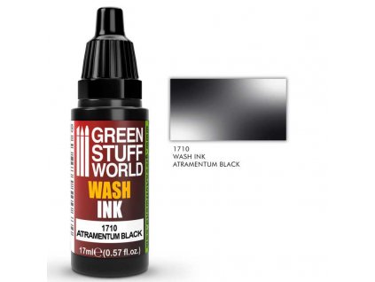 wash ink atramentum black