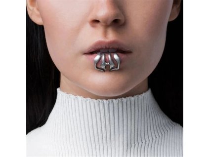 Cyberpunk non-piercing lip ring