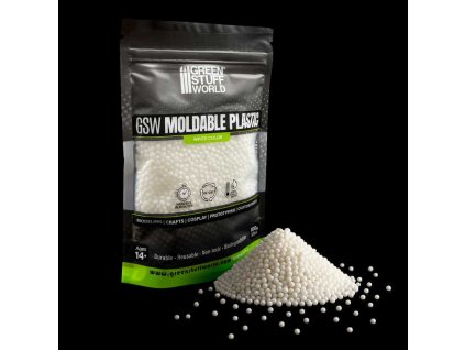 moldable thermoplastic beads white 100g