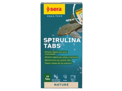 Sera krmivo pre ryby pojedajúce riasy Spirulina Tabs 24 tbl. NATURE