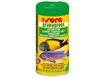 324 sera krmivo pro bylozrave cichlidy granugreen 250ml