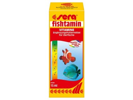 Sera multivitamínový preparát pre akvarijné ryby Fishtamin 15ml